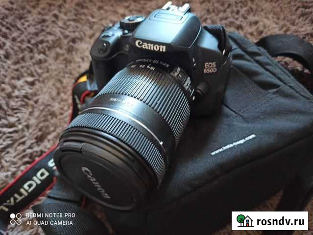 Зеркальный фотоаппарат Canon 650D 18-135mm Краснодар - изображение 1
