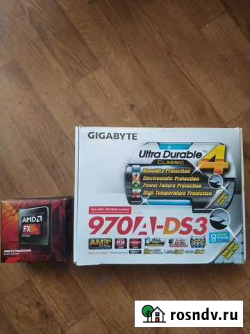 Материнская плата Gigabyte GA-970A-DS3 am3 Челябинск - изображение 1