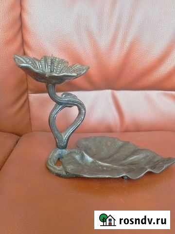 Подсвечник. Цветок лотоса. Касли. Чугун. Красивый Челябинск - изображение 1