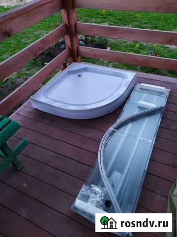 Душевой поддон со стеклянными шторами Москва - изображение 1