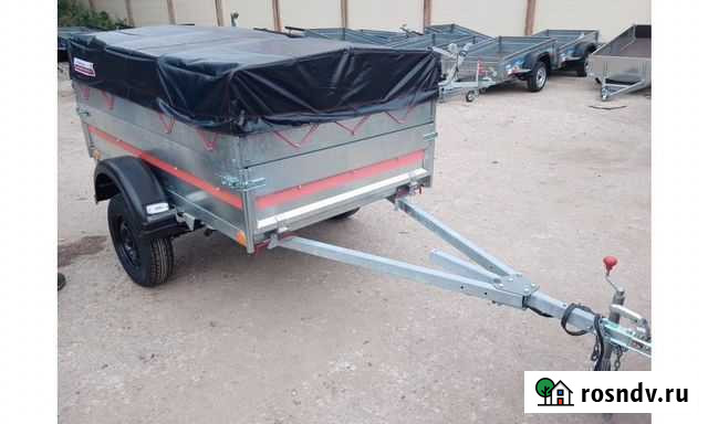 Прицеп Крепыш2 цинк 2*1.25 м с тентом 0,6 м Усть-Кут - изображение 1