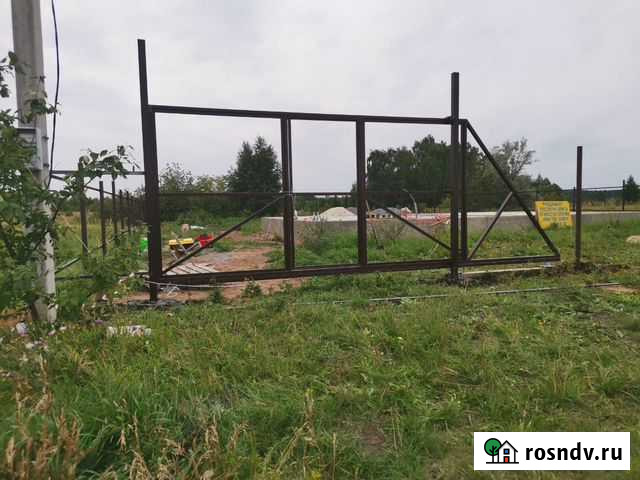 Откатные ворота с калиткой Челябинск - изображение 1