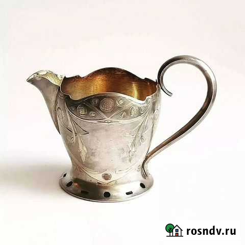 Молочник серебро модерн 84 проба Воронеж - изображение 1
