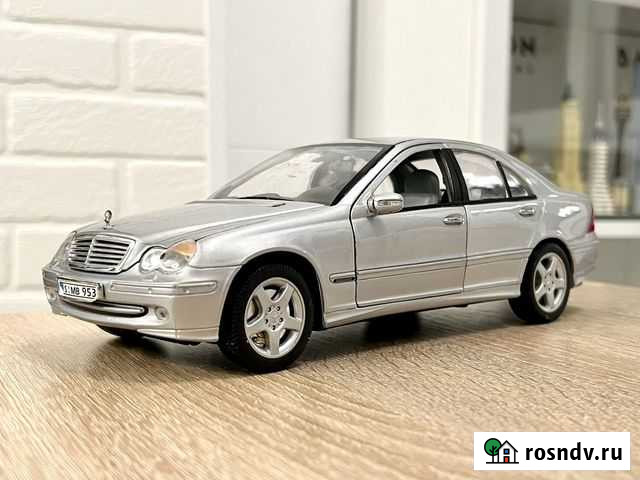 Mercedes-Benz C320 W203 Silver 1:18 Welly Раритет Уфа - изображение 1