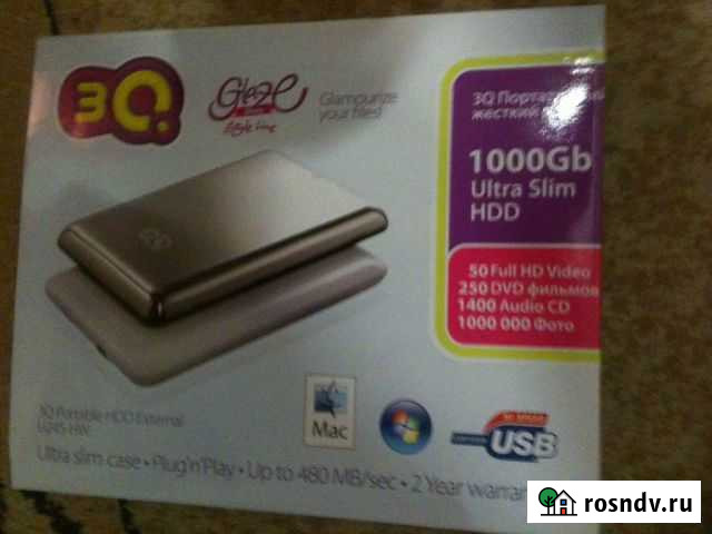 Продаю жесткий диск 3Q 1000GB Астрахань - изображение 1