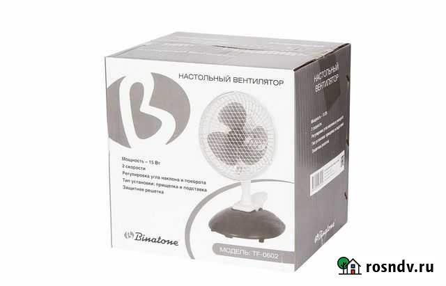 Вентилятор настольный binatone 0602; 49315 Уфа - изображение 1
