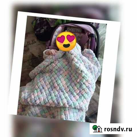 Вяжу на заказ пледы из Ализе пуффи Казань - изображение 1