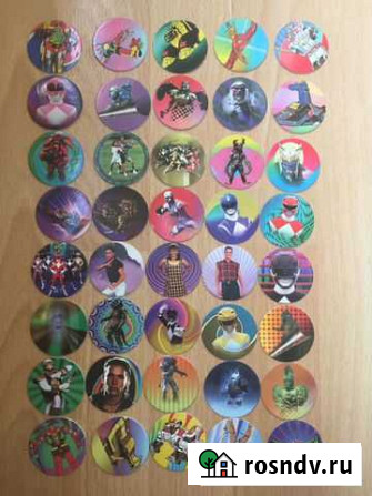 Полная коллекция Power Rangers. фишки, кепсы Владивосток - изображение 1