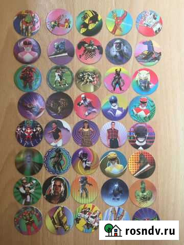 Полная коллекция Power Rangers. фишки, кепсы Владивосток - изображение 1