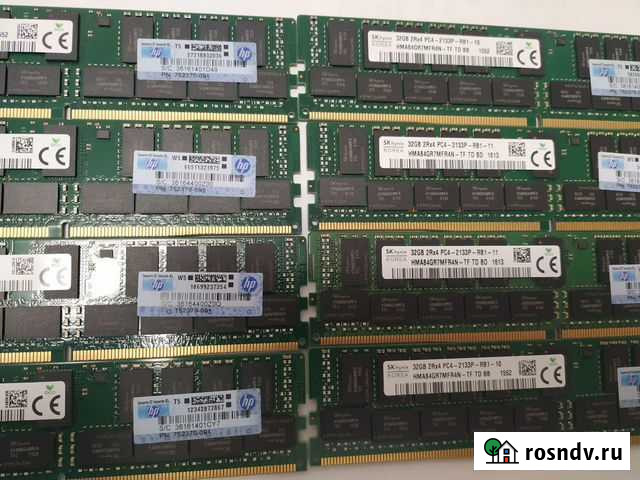 Память DDR4 32GB ECC Reg HP 752370-091 Екатеринбург - изображение 1