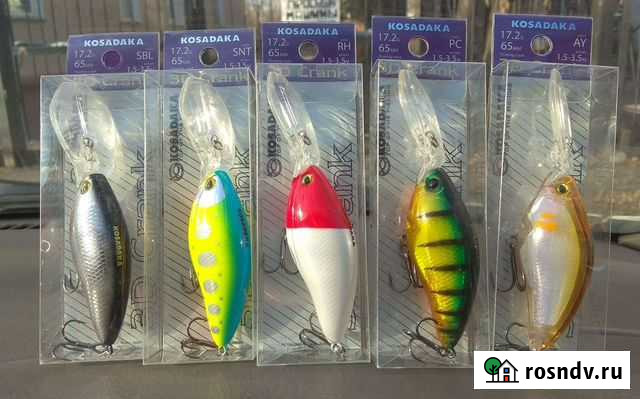Воблеры Kosadaka 3D Crank 65 (троллинг) Омск - изображение 1