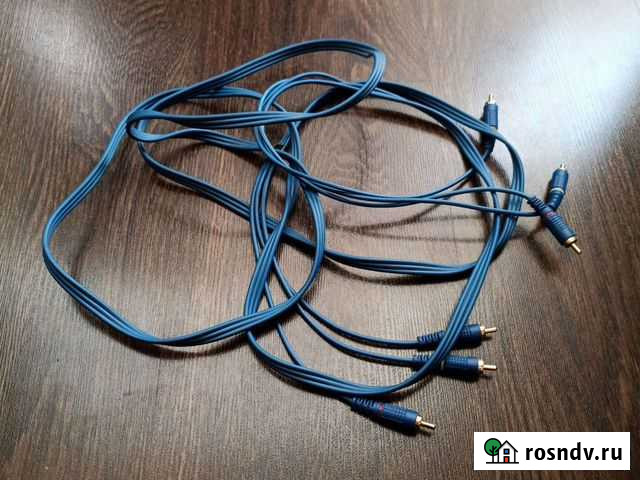 Кабель 3RCA-3RCA (Тюльпан) 3 метра Бийск - изображение 1