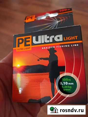 Плетеный шнур ре Ultra 0.10мм Краснодар - изображение 1