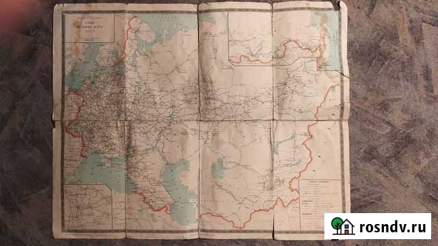 Карта железных дорог СССР Омск - изображение 1