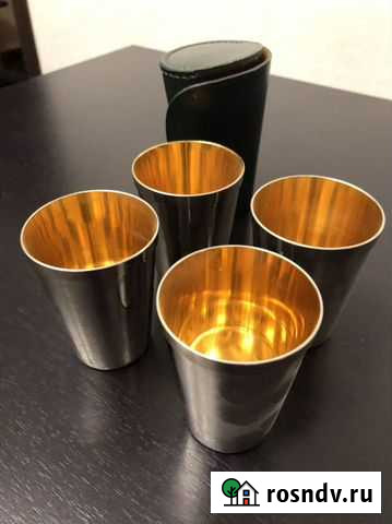 Набор стопок в кожаном чехле Коммунарка - изображение 1