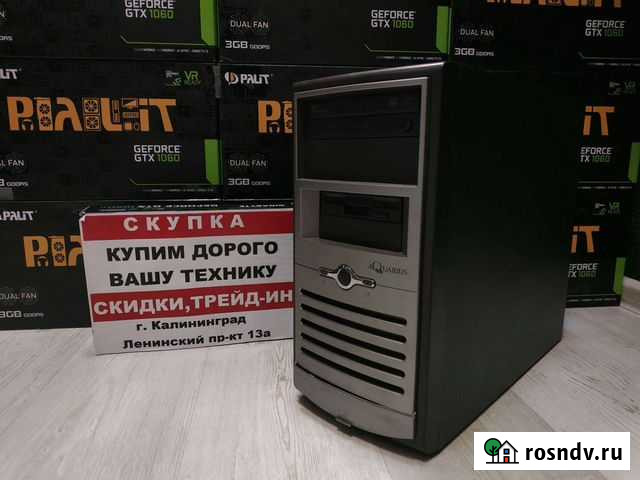 Компьютер Asus Intel e8400 2x3.0, 4gb, 320gb HDD Калининград - изображение 1