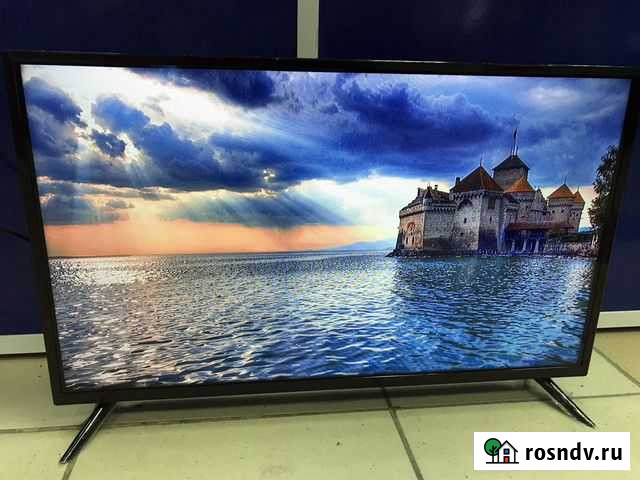 Новый ЖК телевизор 32 встроенная приставка Fusion Краснодар - изображение 1