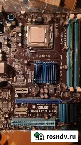 Материнская плата asus P5G41T-M LX3+ Intel E6600 Нальчик - изображение 1