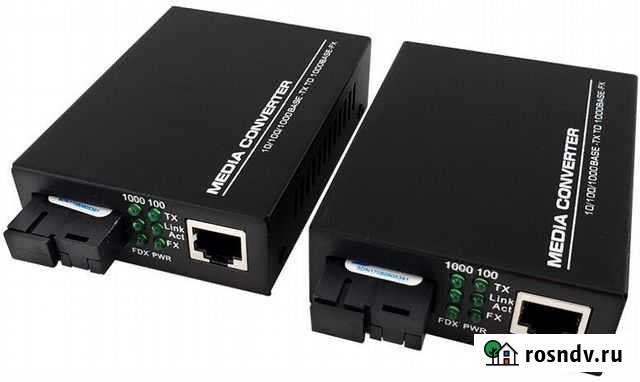 Новый Медиаконвертер Гигабитные Тип A, B за 1 шт Санкт-Петербург - изображение 1