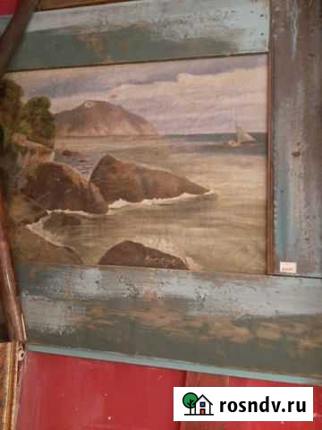 Картина старинная море Москва - изображение 1