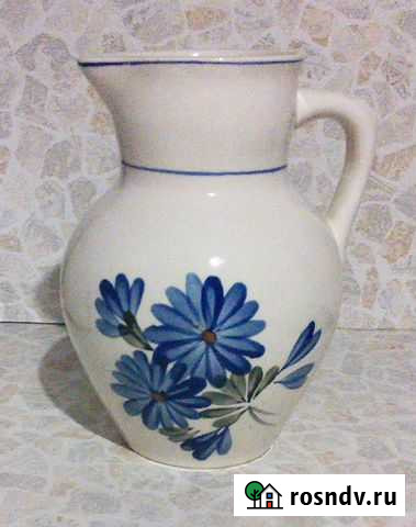 Кувшин, керамика, ручная роспись, СССР Тамбов - изображение 1