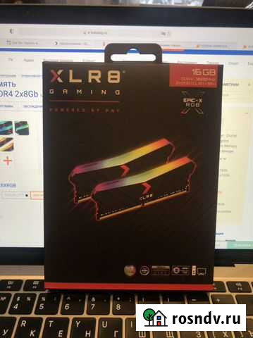Оперативная память PNY XLR8 RGB DDR4 2x8Gb Санкт-Петербург - изображение 1