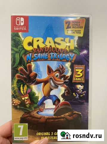 Игра для nintendo switch crash bandicoot trilogy Нижний Новгород - изображение 1