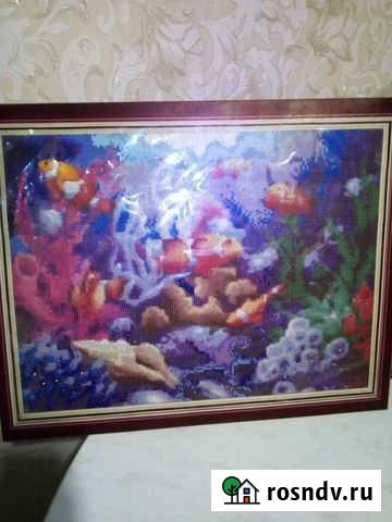 Алмазная мозаика Рыбки основа 40 х 50 см Саратов - изображение 1