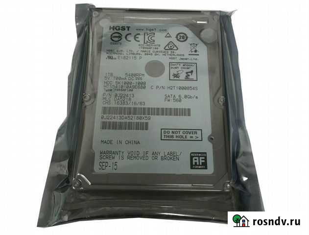 Новый hgst 500 Gb 2.5 Северодвинск - изображение 1