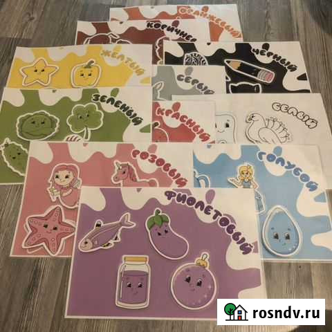 Развивающая игра на липучках учим цвета Екатеринбург - изображение 1