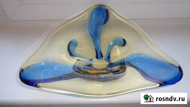 Ваза pizzicato machovska Цветное стекло Чехия Омск - изображение 1