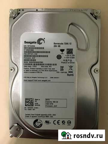 Жесткий диск Seagate Barracuda 7200.12 250 Gb Салават - изображение 1