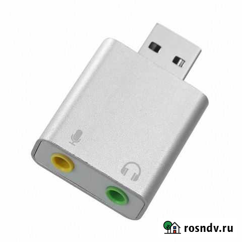 USB звуковая карта Z30, 2 х 3.5Jack 7.1, чёрный Казань - изображение 1