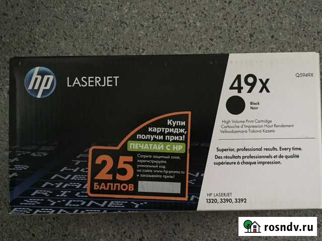 HP 49X, Оригинальный лазерный картридж HP LaserJet Нижний Новгород - изображение 1