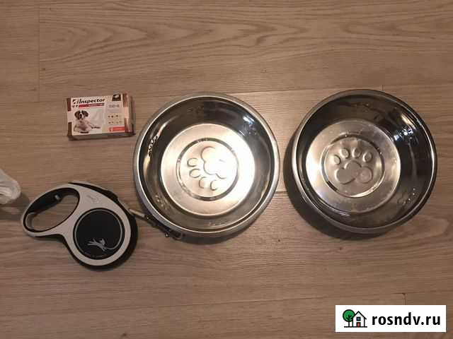 Поводок для большой собаки, две миски большие и та Сергиев Посад - изображение 1