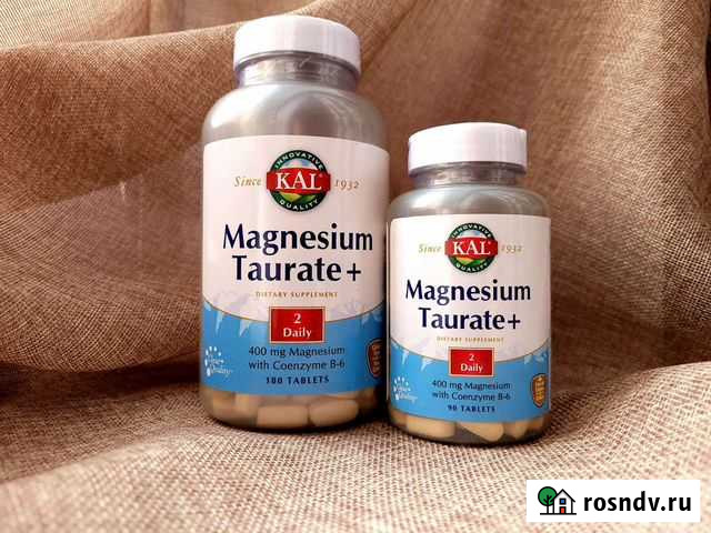 Магний В6 в усваиваемой форме Таурат 400мкг KAL Пушкино - изображение 1