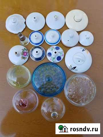 Крышки стеклянные,фарфоровые СССР Углич - изображение 1