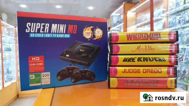 Игровая приставка Super Mini MD 16 bit +100 игр Казань - изображение 1