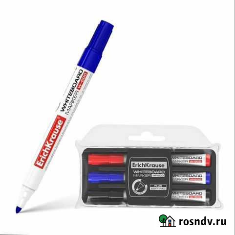 Набор маркеров для доски 3 цвета 0.8-2.2 мм Erich Иркутск - изображение 1