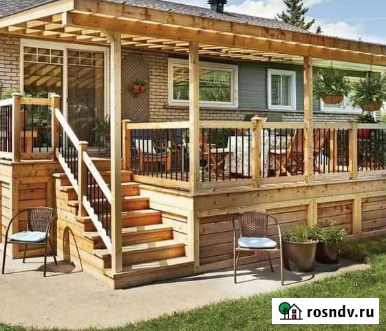 Террасы из дерева от производителя Краснодар - изображение 1