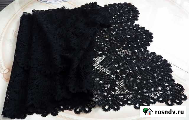 Кружевной антикварный палантин Вологда - изображение 1