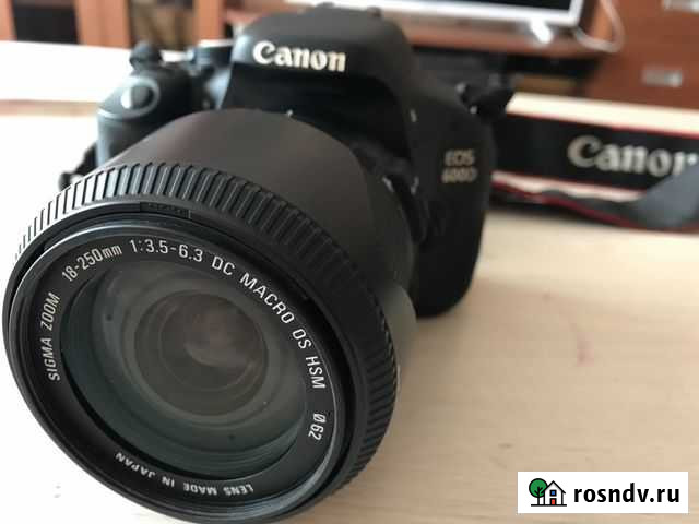 Фотоаппарат canon 600D линза 18-250 Хабаровск - изображение 1
