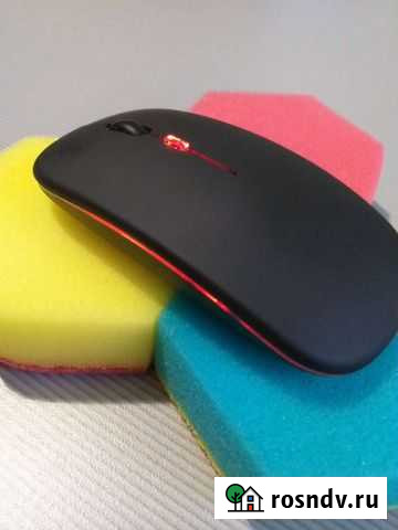 Беспроводная радио RGB мышь с USB зарядкой, новая Пермь - изображение 1