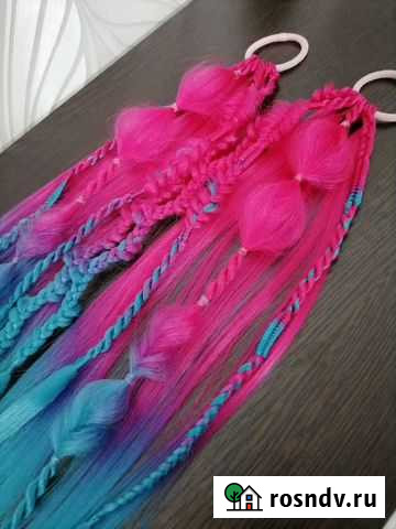 Хвост на резинке, афрохвост, резинка с косичками Балаково - изображение 1