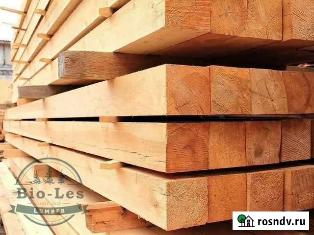 Брус обрезной из сосны 100х100х6000 1 сорт Москва - изображение 1