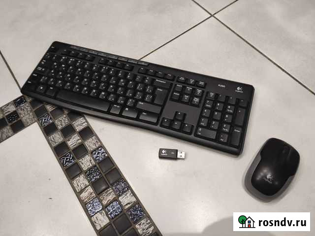 Беспроводная клавиатура и мышь logitech Балашиха - изображение 1