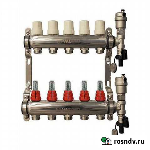 Коллектор для теплого пола valtec 6 вых. VTc.589 Екатеринбург - изображение 1