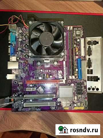 Материнская плата am3 с процессором, озу и сетевой Вологда - изображение 1