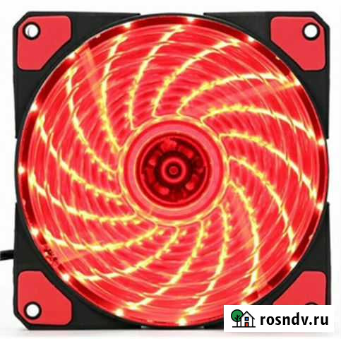 Вентилятор 120 мм, красный Хабаровск - изображение 1