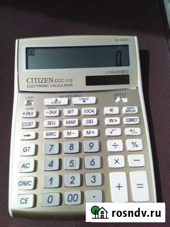 Калькулятор бухгалтерский Citizen CCC-112 Москва - изображение 1